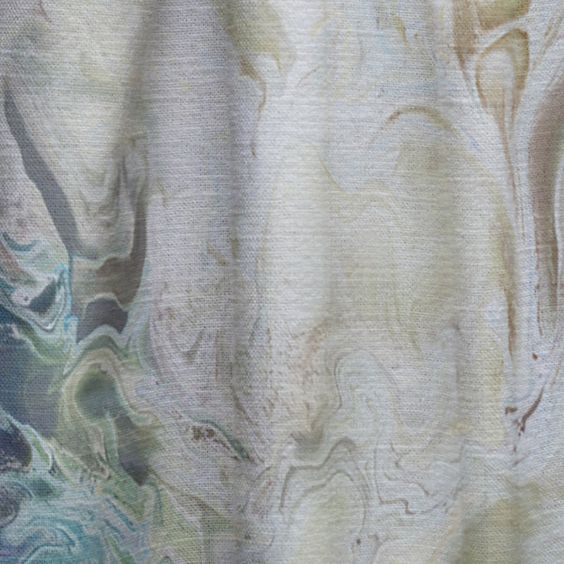 Panneau de rideau simple semi-diaphane avec passe-tringle Linen, L 52 po x L 63 po