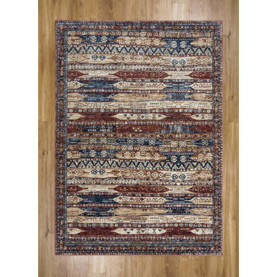 Elick Striped Area Rug