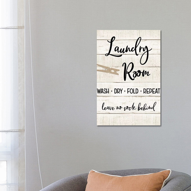 Laundry Pin I - Wrapped Canvas Print, 66.04 cm H x 45.72 cm W x 1.91 cm D