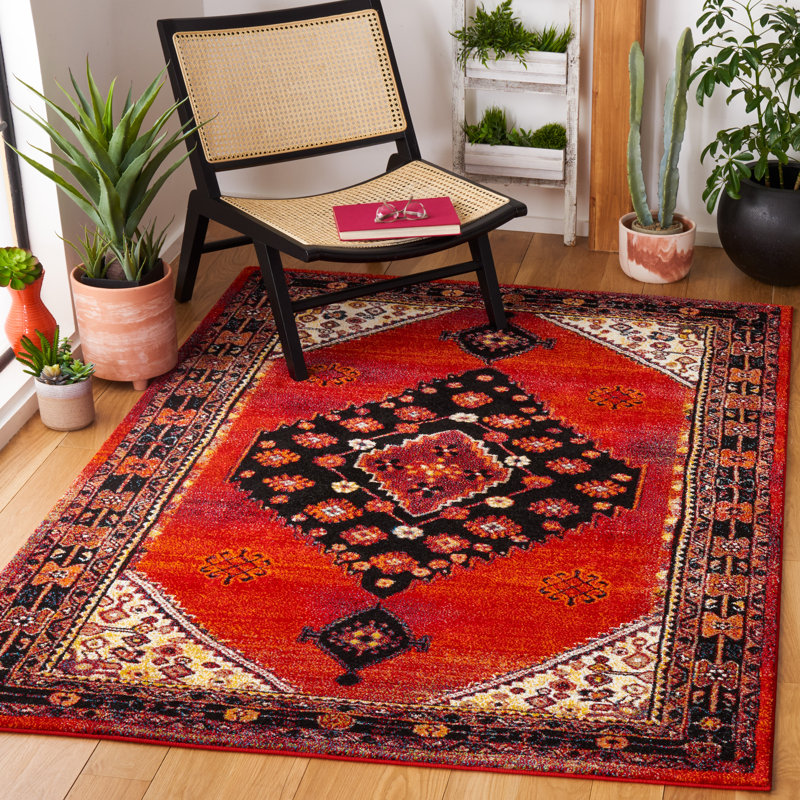 Vintage Hamadan Performance Oriental Rug, Rectangle 5'3" x 7'6"