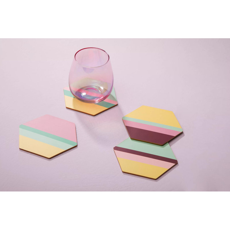 Lloyd Cork 4 Piece Coaster Set