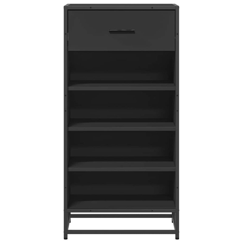 8 Pair Shoe Rack, Black