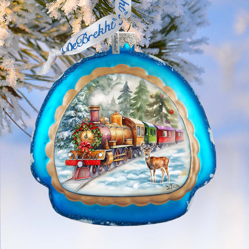 4'' Glass Hanging Figurine Ornament