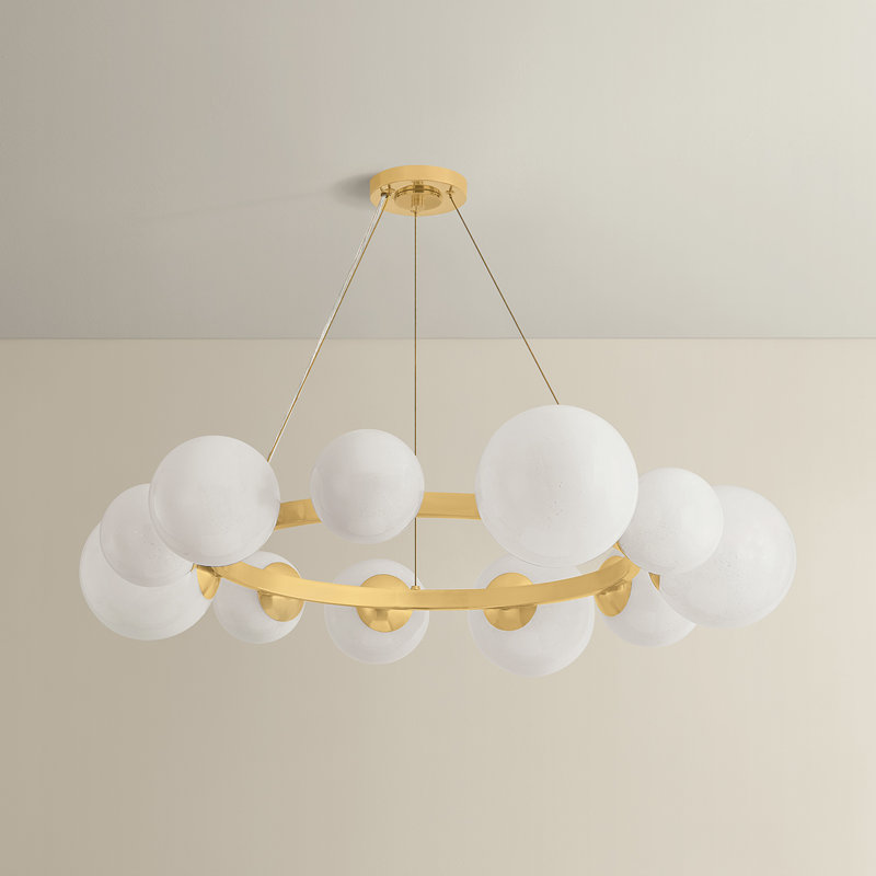Bains Corner Flush Mount, 11 Lights, 7.75 4" H x.25" W x 40.25" D