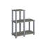 Étagère d'angle en L à 3 niveaux de 19,88 po, tablettes ouvertes pour la présentation et le rangement-152422260