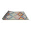 Tapis contemporain rouge / vert-1001756265