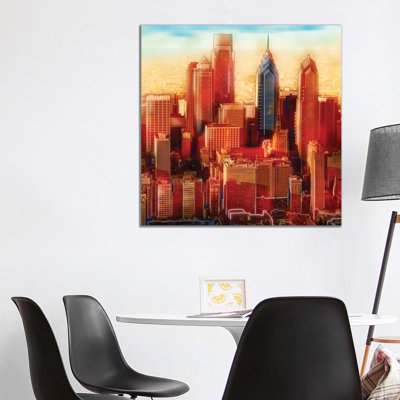 Philadelphia Skyline by PI Studio - Wrapped Canvas Print