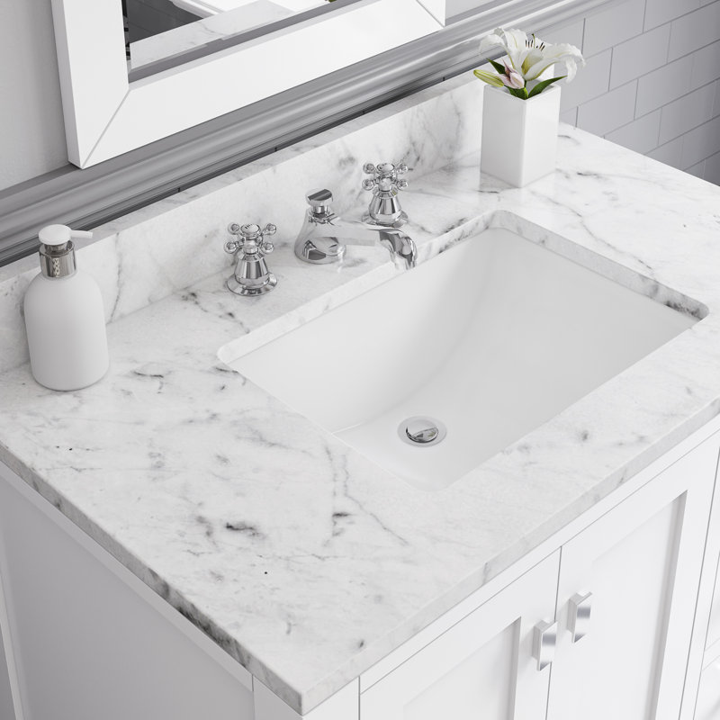 Ensemble de meuble-lavabo simple 36 po Steve, Blanc
