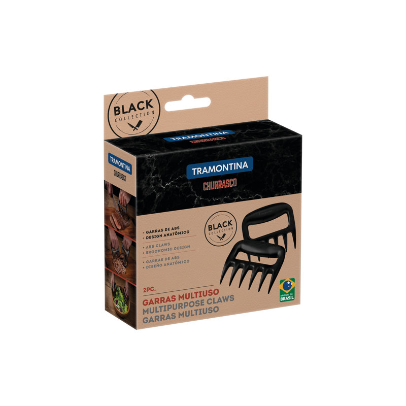 BBQ Black Dishwasher Safe Meat Fork