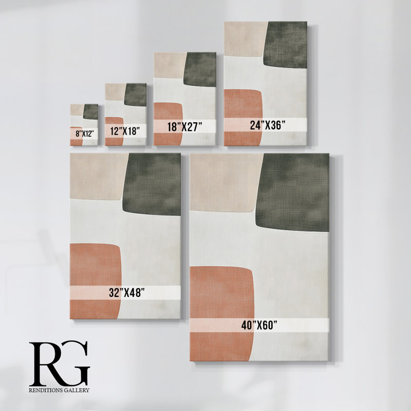 Abstrait, toile tendue avec châssis CLxxxix - prêt à être accroché, H 60 po x l 40 po
