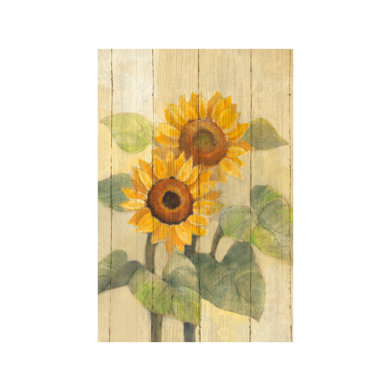 Summer Sunflowers I by Albena Hristova - Wrapped Canvas Painting, 66.04 cm H x 45.72 cm W x 1.91 cm D