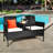Outdoor Rattan 54.5'' Wide Conversation Furniture Set With Table-247914006