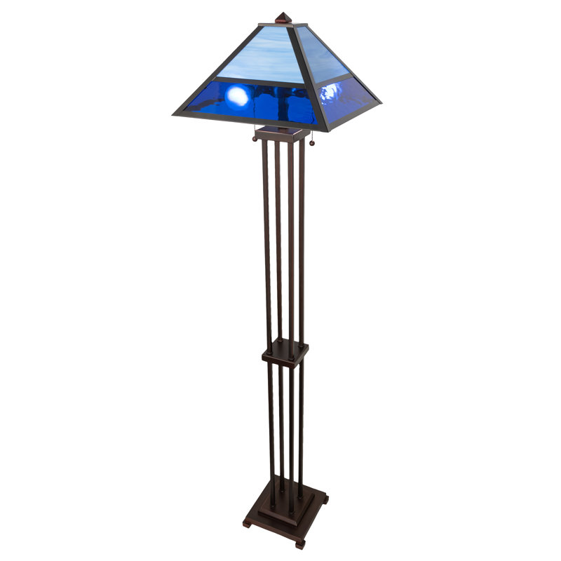 Split Mission Floor Lamp