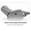 Fauteuil inclinable rembourré en cuir, fauteuil inclinable manuel, fauteuil inclinable moderne, gris