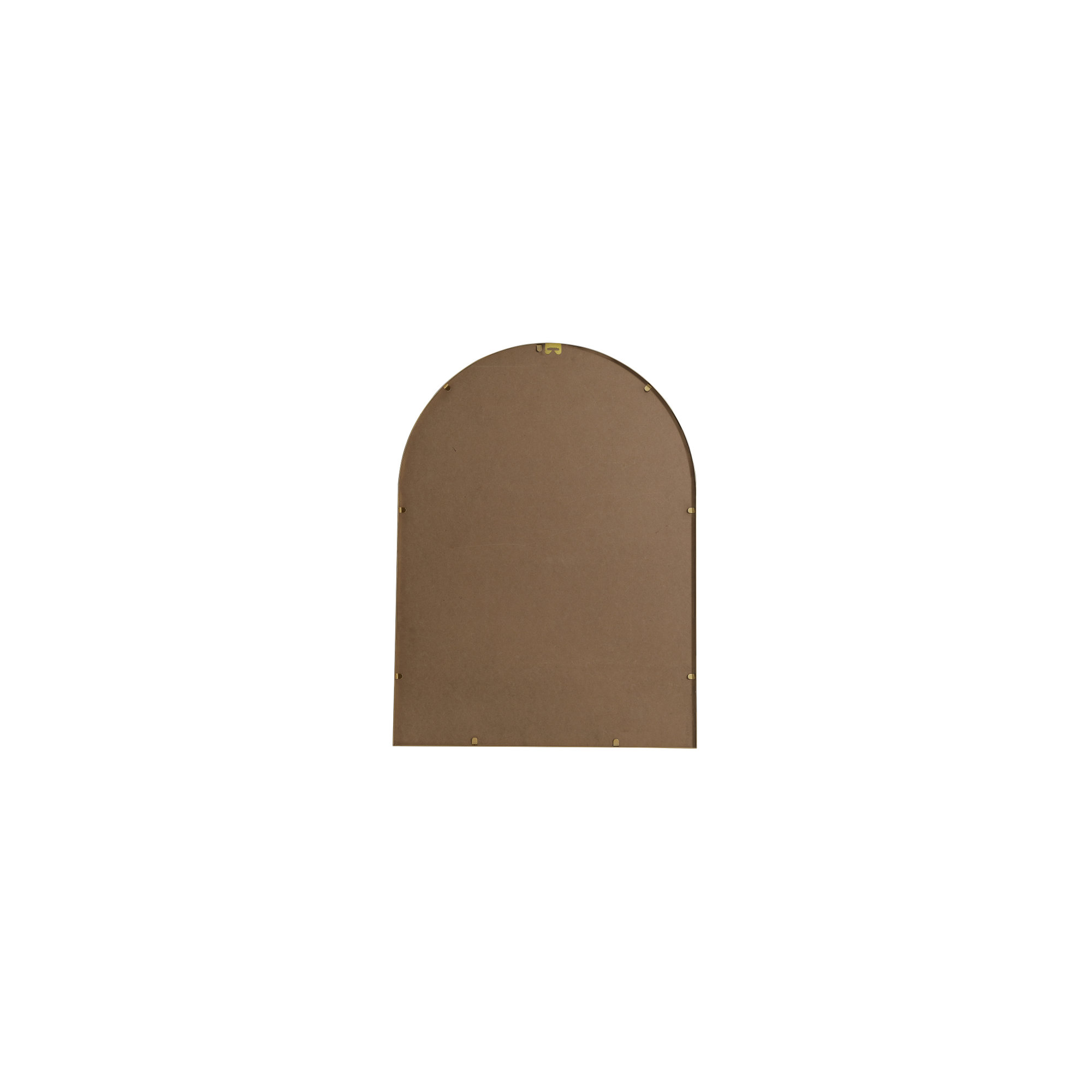 Sabine Metal Arch Wall Mirror, 36" x 27", Brass