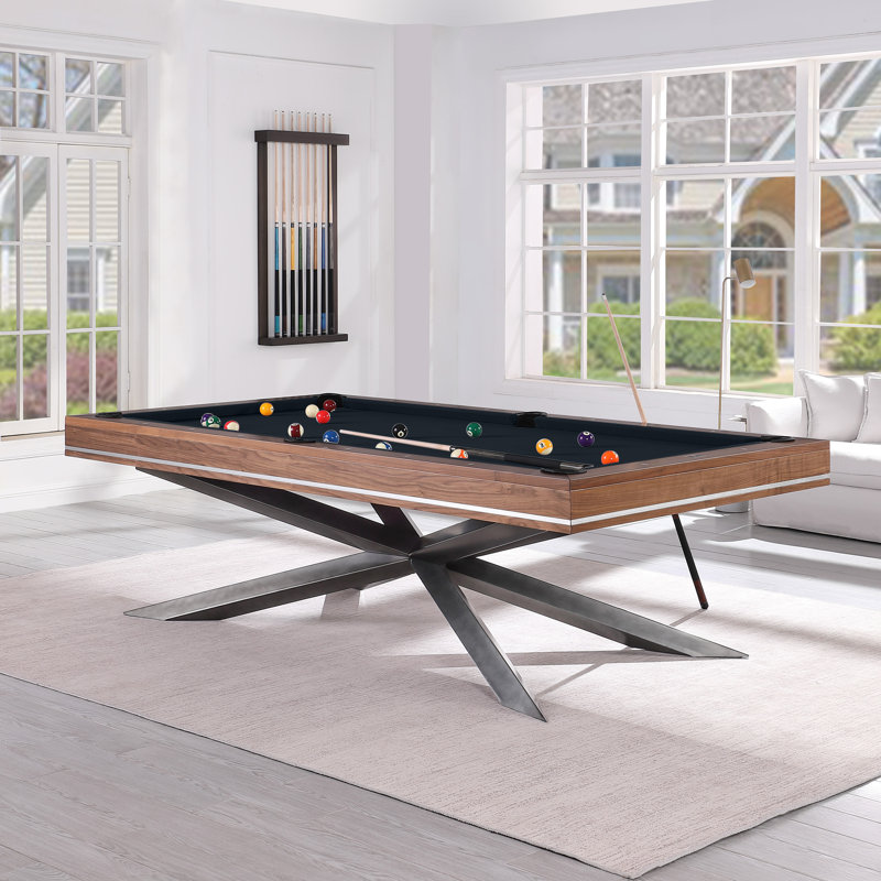 Playcraft Astral 8' Slate Pool Table with Professional Installation Included, Black, No
