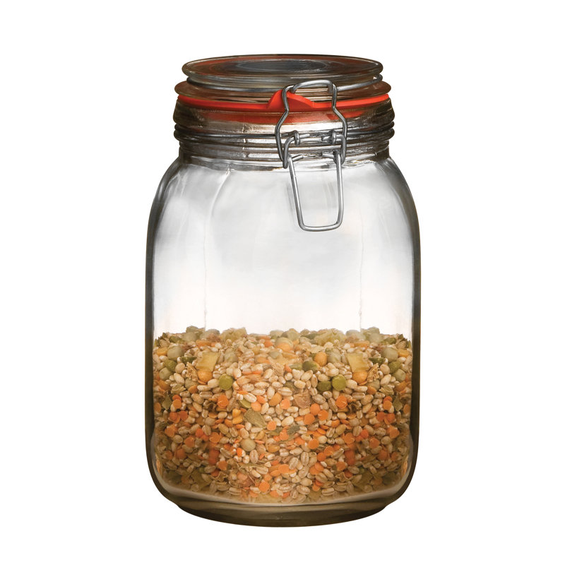 Glass Jar, 20cm H x 11cm W x 11cm D