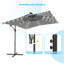 Parasol d'extérieur carré 8,2 x 8,2 pi Lannie-632587757
