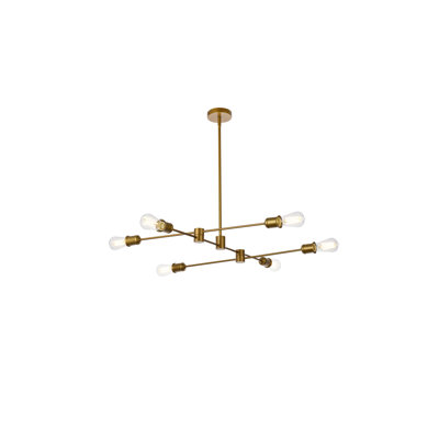 Luminaire suspendu géométrique à 6 lumières Cecelia