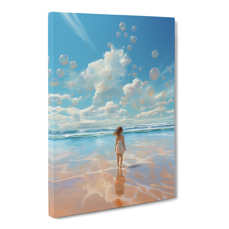 Beach Digital Art - Wrapped Canvas, 50cm H x 35cm W x 3cm D