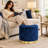18.9" Wide Tufted Round Storage Ottoman For Living Room-67791006