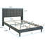 Grand lit plateforme tapissier
