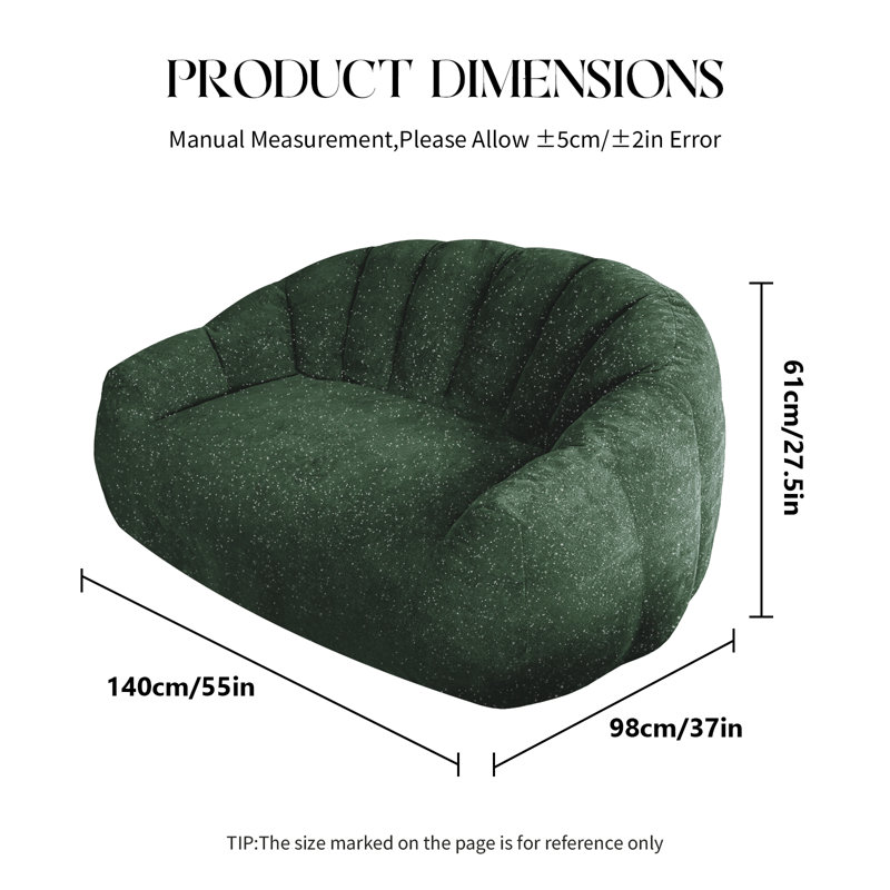 Bean Bag Chair, Green