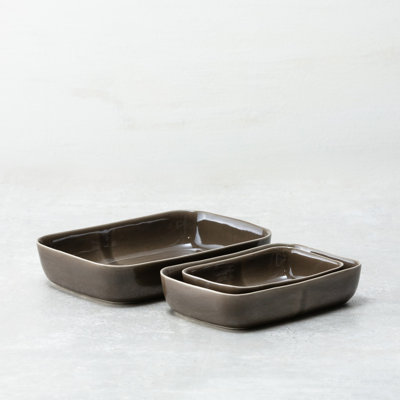 Nosse With Fortessa Svelte Stoneware, 3 Piece Bakeware set,