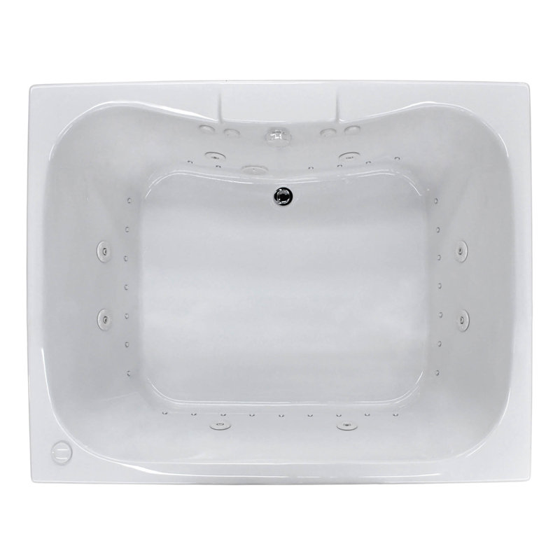 Dominica 58'' x 40.5'' Acrylic Bathtub