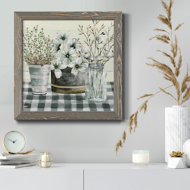 Oblique II - Reproduction d'art sur toile encadrée, H 17 po x l 17 po x P 1,5 po, Encadré gris
