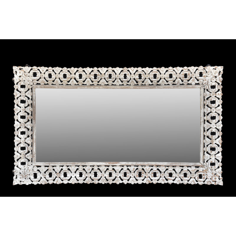 Wood Flat Wall Mirror