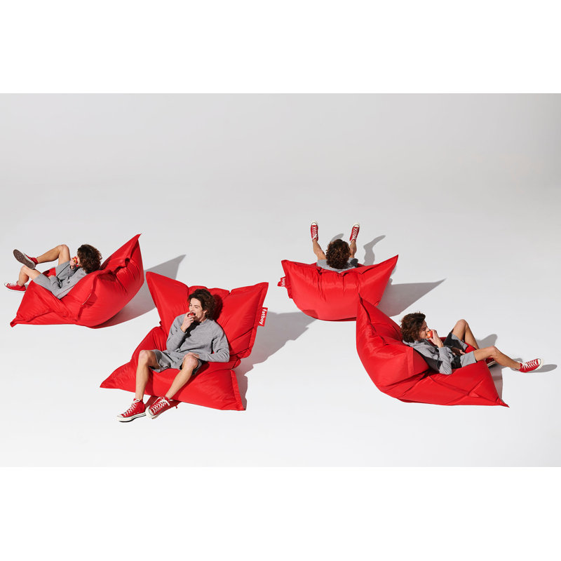 Original Slim Bean Bag Chair, Red, 61" x 47"
