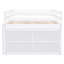 Lit mezzanine blanc avec bureau d'écriture rétractable - idéal pour étudier et dormir 4 compartiments élégants et fonctionnels-2031492968-2031492969