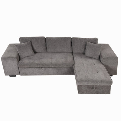 Kirkbride 105'' Linen Square Arm Sleeper