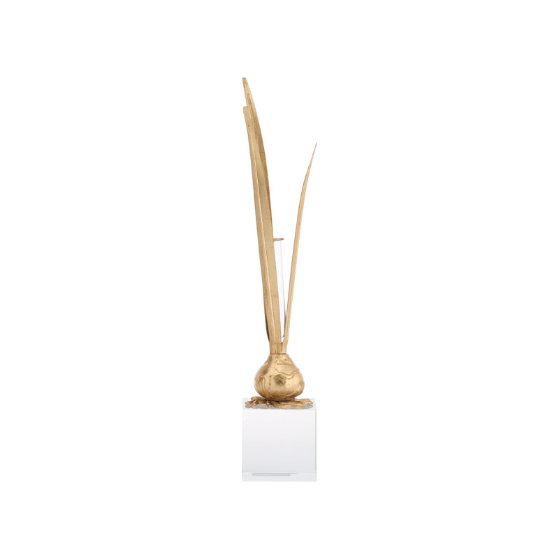 Bulb Gold Leaf Vase
