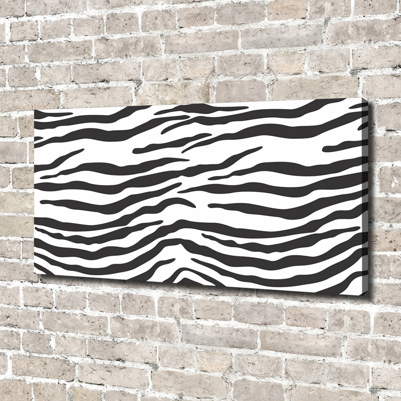 Zebra Background - Wrapped Canvas Print