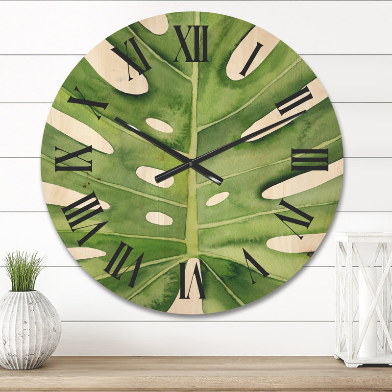 Horloge murale Monstera, Moyen