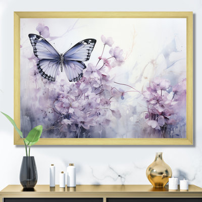 Purple Butterfly Enchanted Flight I - Butterfly Canvas Art