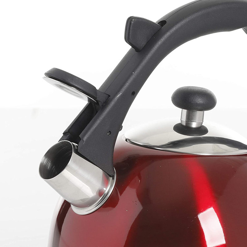 Gibson Mr Coffee 2.2 qt. Stainless Steel Whistling Stovetop Kettle