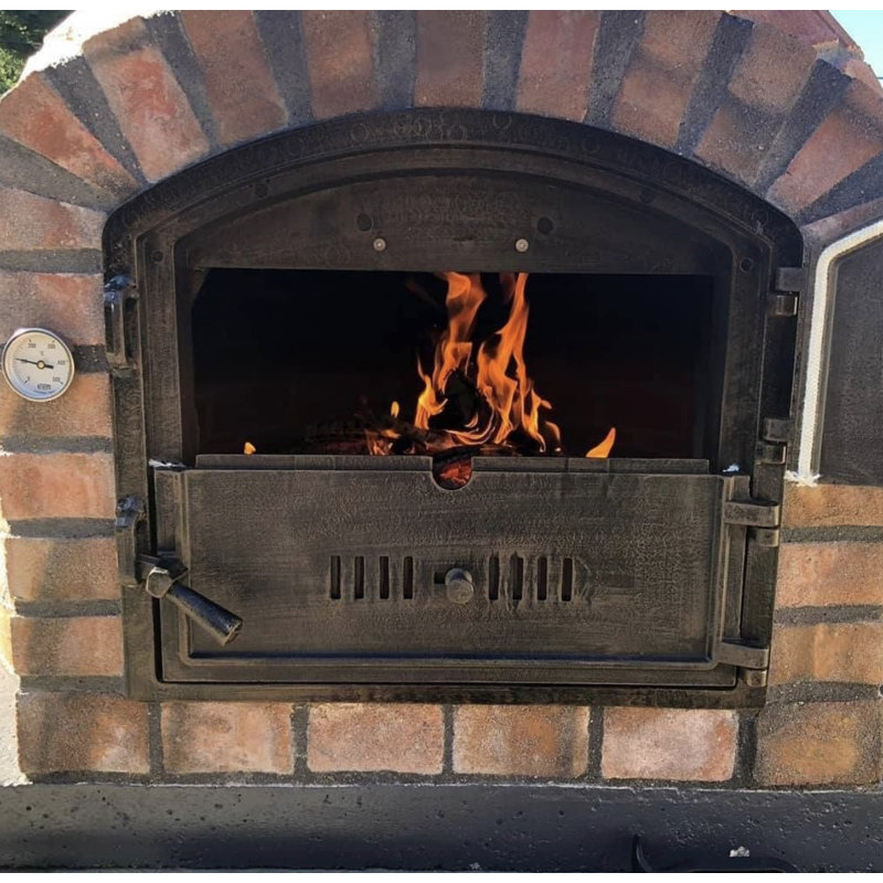 Rustic Brick Stone Wood-Fired Outdoor Pizza Oven