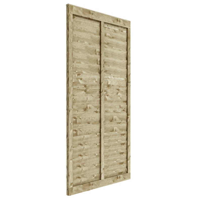 Rowlinson Traditional Lap Gate 6x3, Pressure Treated Green