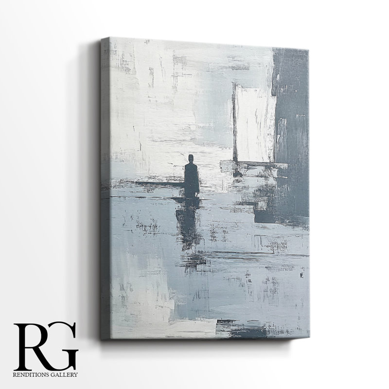 Toile tendue abstraite CCXXIV Gallery - prête à être accrochée, H 27 po x l 18 po