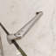Porte de douche pivotante en verre trempé sans cadre de 5/16 po GV / C, verre ouvert sans cadre de 44 po à 48 po, nickel brossé