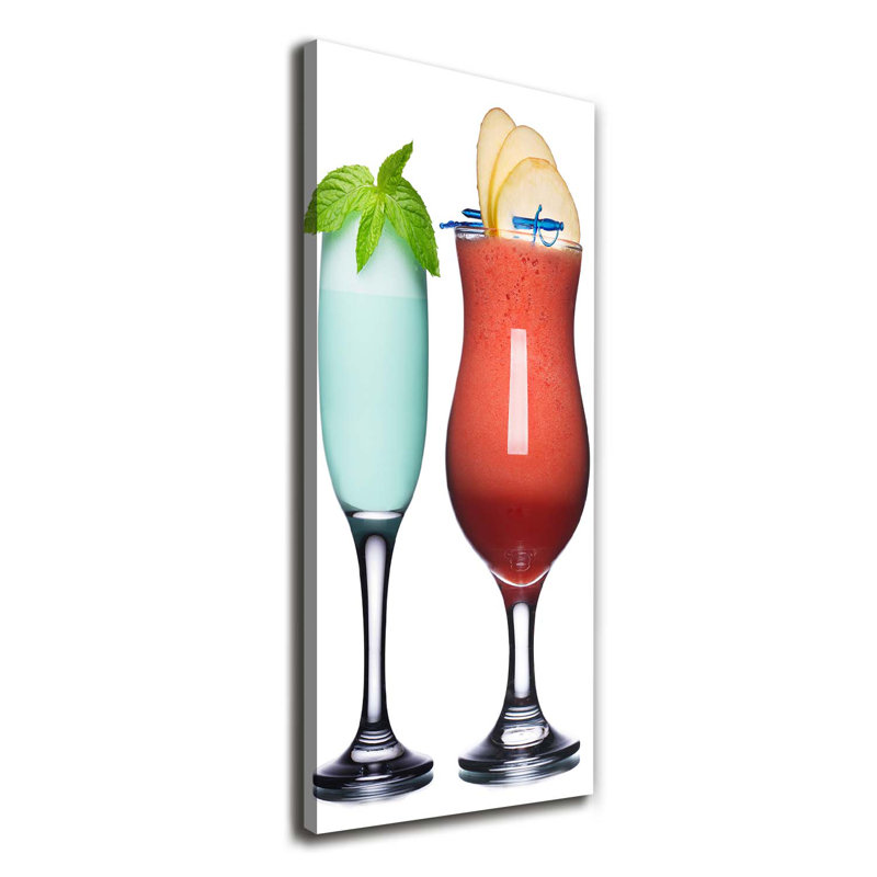 Colourful Cocktails - Wrapped Canvas Print