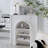 Black Solid Wood Freestanding Fireplace
