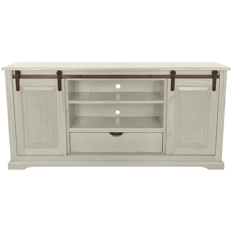 Meuble télé 60 po, H 32 po x L 18 po x l 60 po, Blanc doux