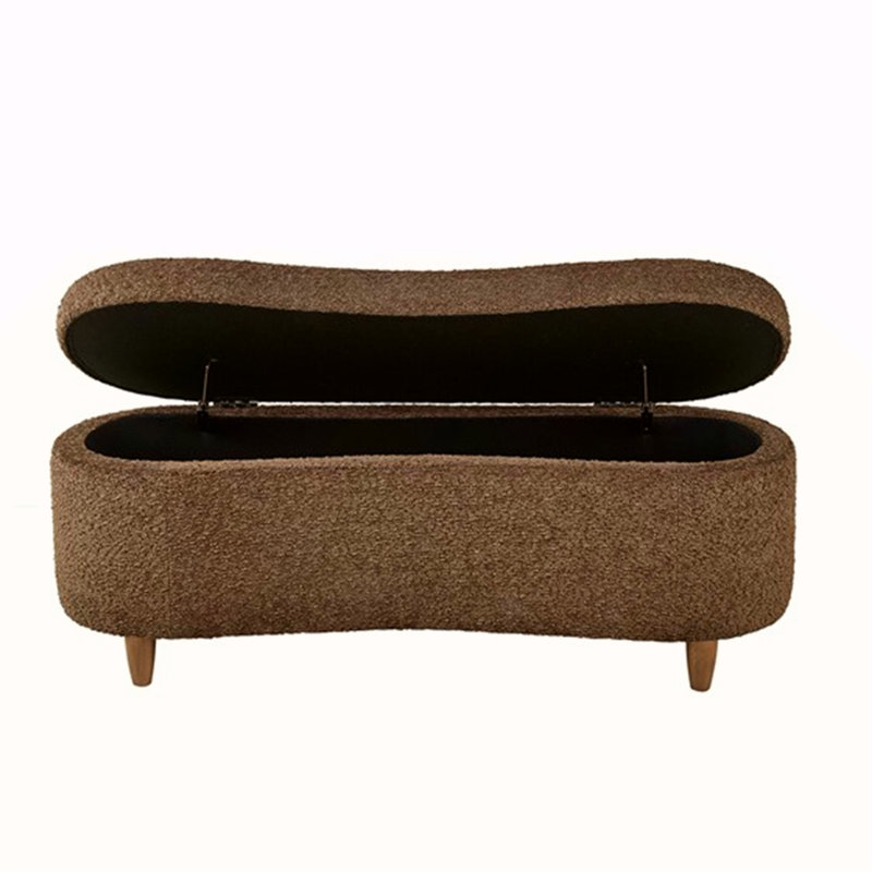 Banc de rangement Boucle, Chocolat