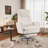 Ergonomic Reclining Office Chair with 180° Flip-Up Arms & Independent Lumbar Support – Heavy Duty Executive Gaming Chair with Retractable Footrest-1943567550