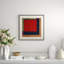 Overlapping Color 1' Framed Graphic Art Print on Glass