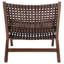 Chaise d'appoint en cuir Denman-858197323